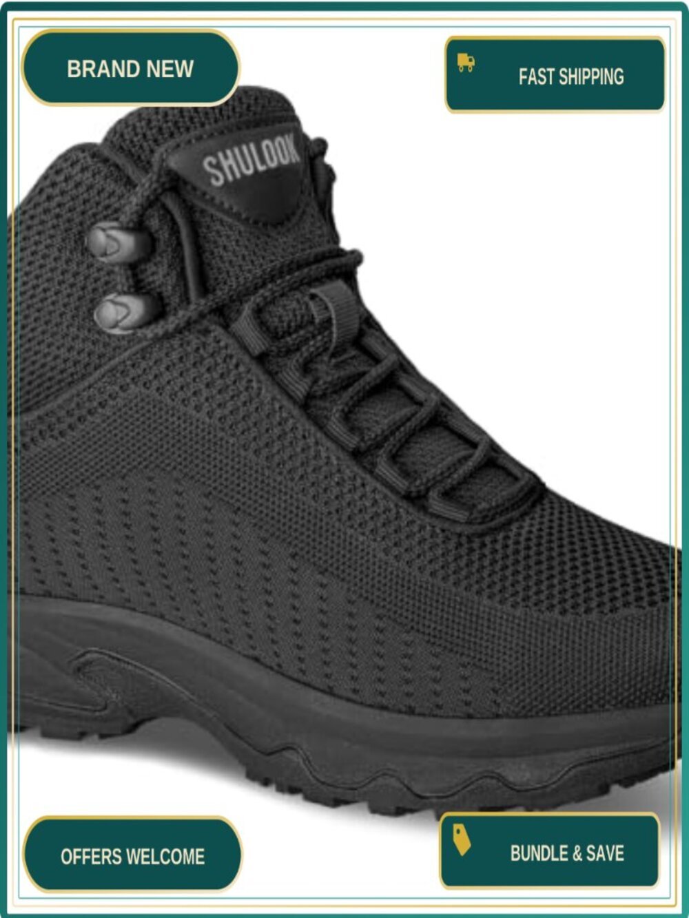 Non Slip Work Boots Women Lightweight Cushioned Lace Up Mesh Slip Resistant